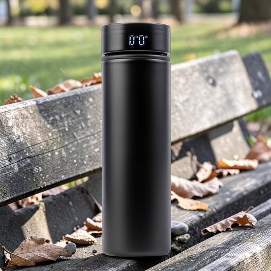 Agld Smart Stainless Steel Vacuum Insulated Bottle - LED Temperature Display Water Flask