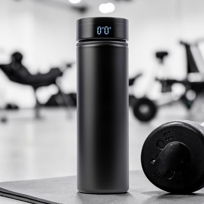 Agld Smart Stainless Steel Vacuum Insulated Bottle - LED Temperature Display Water Flask